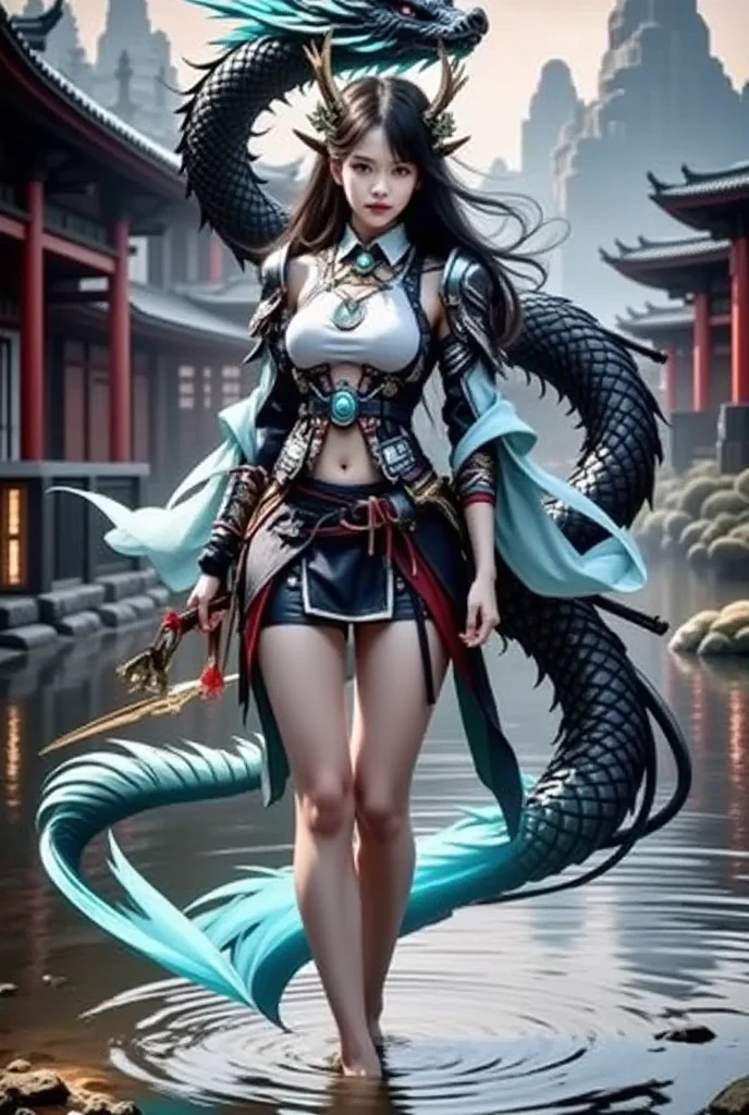 Zhong Fenghua, gorgeous hanfu, official art, Unity 8k wallpaper, super detailed, beautiful beauty, masterpiece, best quality, (tangled, tangled, tangled), (fractal art: 1.4), (character center: 1.3), 1 girl, dragon rape girl, dragon foot inserted into ass, back in ,dragon foot pierced ass, shocking domineering chinese dragon, detailed dragon head, black hair, long ponytail, Chinese, off-the-shoulder,, very detailed, dynamic angle, denim shot, (most beautiful form of chaos), ethereal, (bright colors), oc , (half: 1.2), China, (Thangka Feitian: 1.5), (Ribbon: 1.3), (Dream: 1.5), (Hanfu: 1.5), Chinese dragon, Chinese phoenix, (smile: 0.5), (Chinese god), (masterpiece, top quality, best quality, ultimate detail, highest detail, official art, beauty and aesthetics: 1.2), golden ratio, full composition