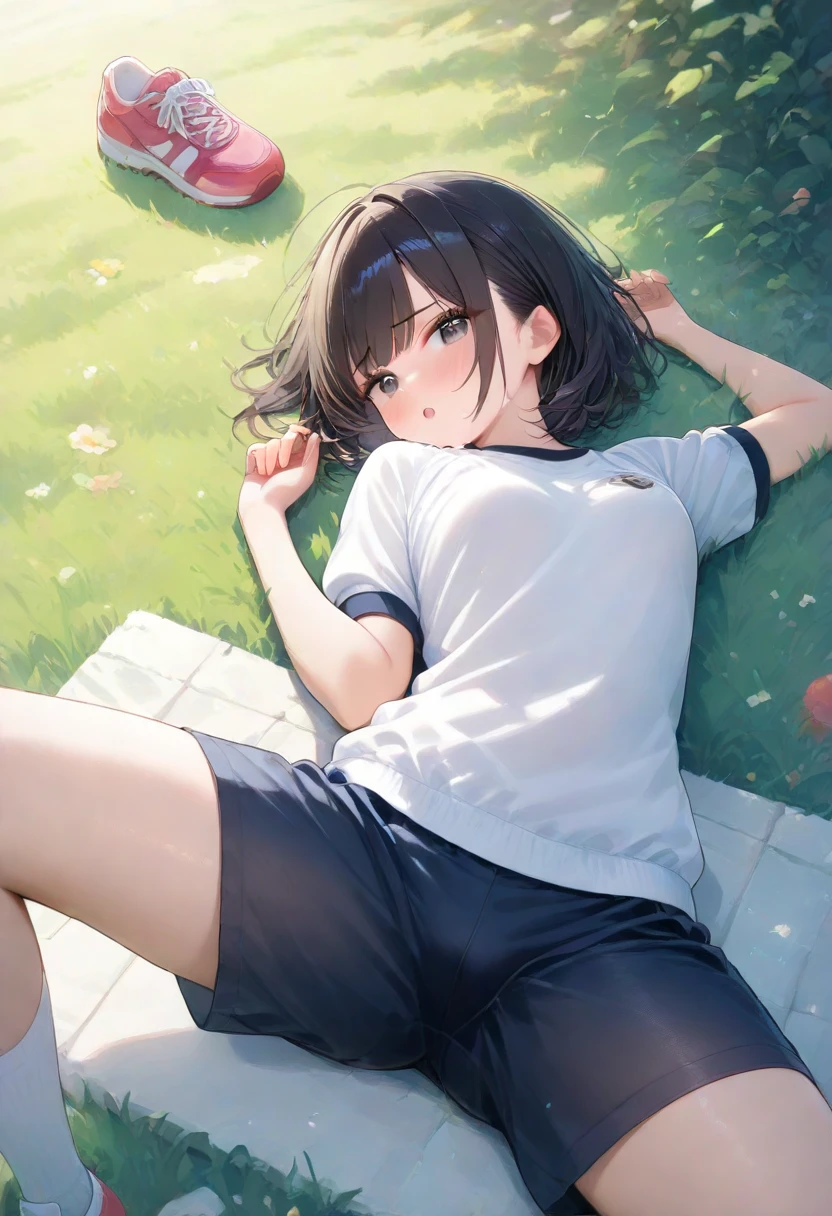 nsfw,High resolution、High resolution、high quality、masterpiece、1 female、Ellen Baker、School classmates、18-year-old、high school girl、Slim and long beautiful legs、skinny、blonde、blue eyes、Bedroom、Lying on the bed、((open legs:1.5)),((Spread your legs wide)),Standing on tiptoes,Knee Up、attractive way to sit、Cute pose、(((arms behind head:1.5))),blackboard、smile、((Head to toe))、((Close-up of a woman))、(((school uniform))),((White Shirt)),((Blue Neck Ribbon)),((Pleated skirt))、((((Black knee-length socks))))、loafers,show panty,Yellow-green panties、Award-winning design panties、((I was made to lie with my legs open...))、((trembling:1.4))