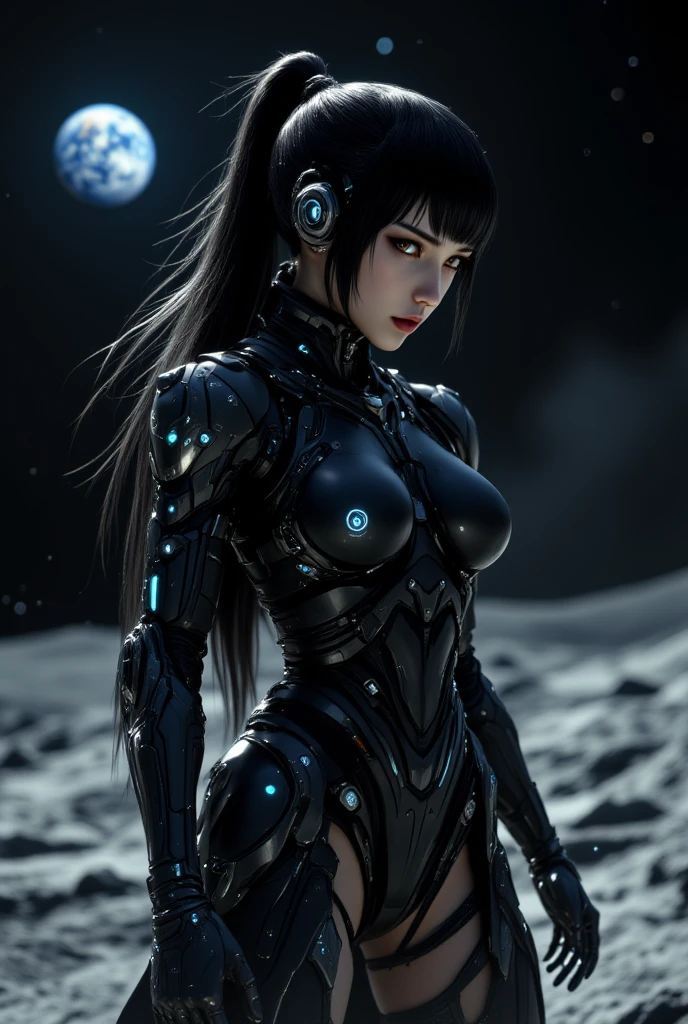 (RAW photo, highest quality), (realistic, Photoreal:1.3), 1 girl、realisticbody,old space costume、Ancient、boulder、Ancientの儀式、Many pyramid-shaped UFOs flying from space、laser light、