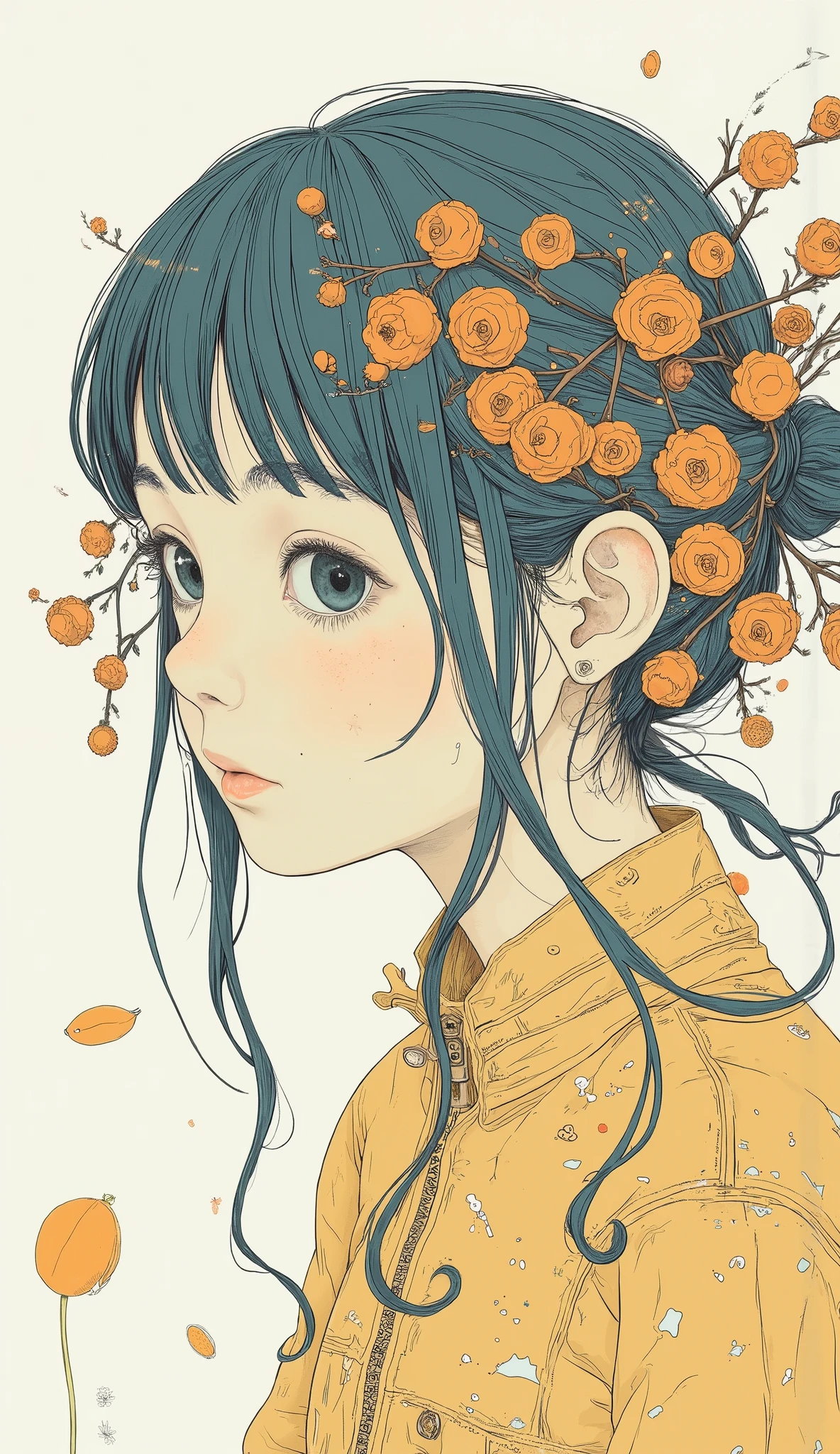 Girl Illustration . snm.