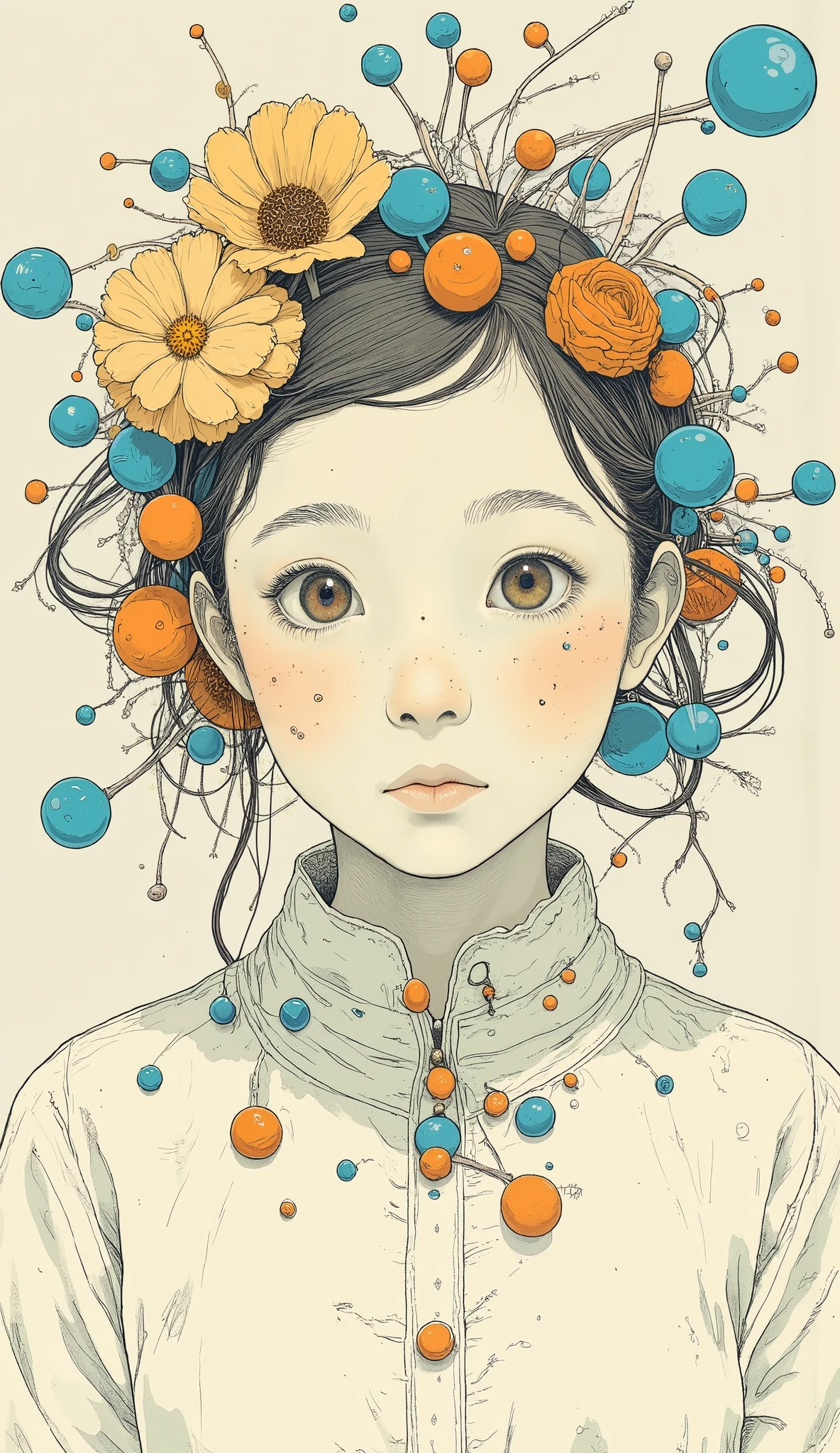 Girl Illustration . snm.