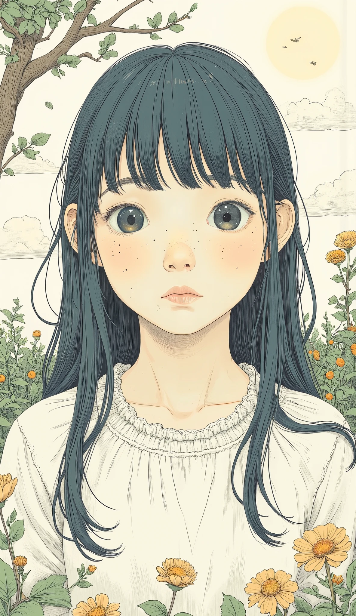 Girl Illustration . snm.