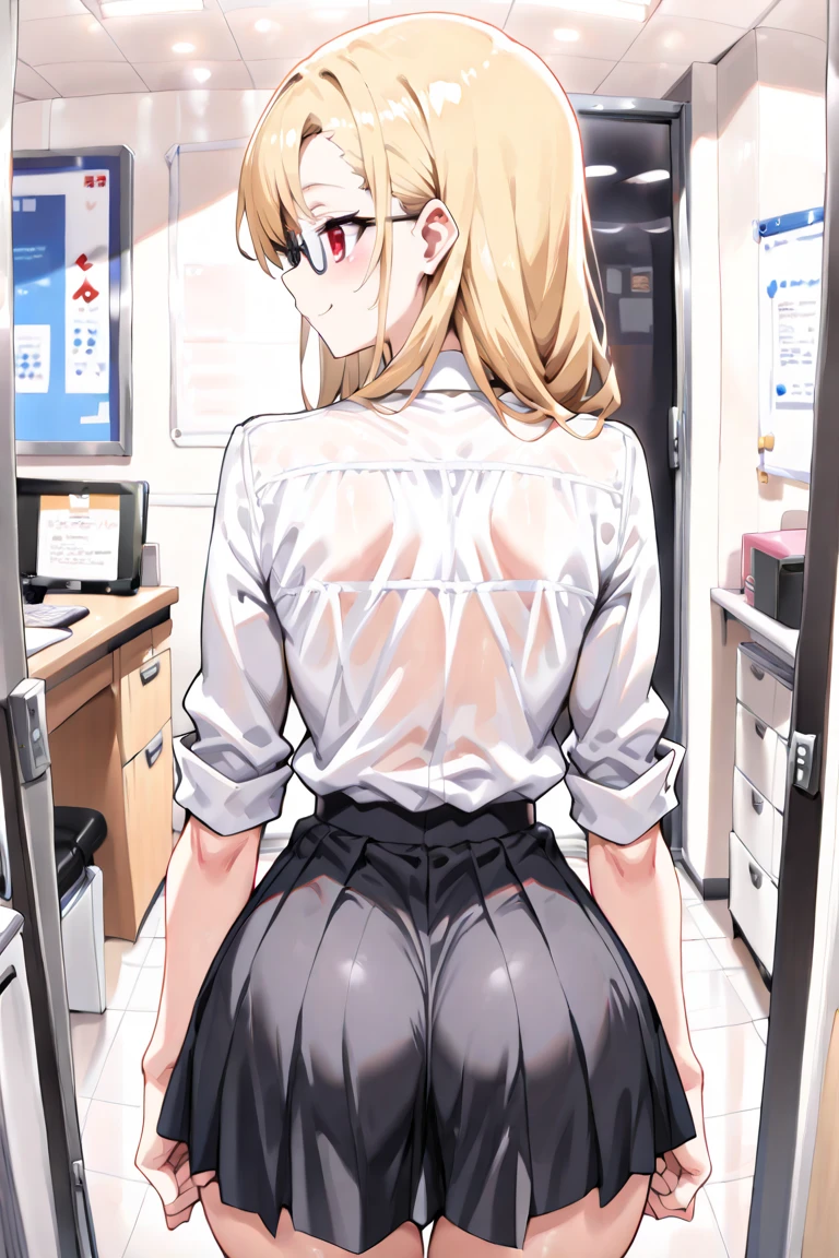 ((velocity)),Yellow smoke,Attacked by farts, (((Women office))),velocity,(Yellow smoke is rising),i'i'i'i'i'i'elevator)),((One Woman)),((A girl smells a fart and gets scared)),(masterpiece:1.2、top-quality)、(the Extremely Detailed CG Unity 8K Wallpapers、ultra-detailliert、Best Shadows)、(细致背景)、(The best lighting、extremely delicate and beautiful)、depth of fields、1girl in、独奏、upward looking gaze、closed her eyes,Women office,Ephemeral,,(ponytail blonde),(wearing glasses)),((((Girl is surprised when she smells the bad smell of farts)))),outfit like a office lady(wear a tight skirt and shirt)),((((profile facing diagonally)))),((i'I opened my mouth in surprise....)),((Look up)),((Scared look)),((massive fart)),((fart text)),((covering her buttocks with her hands))