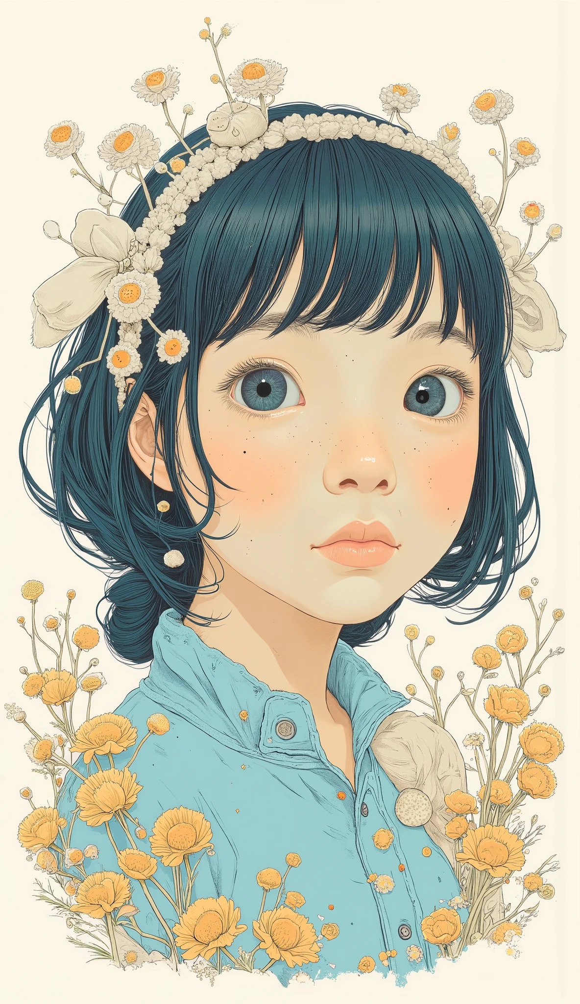 Girl Illustration . snm.