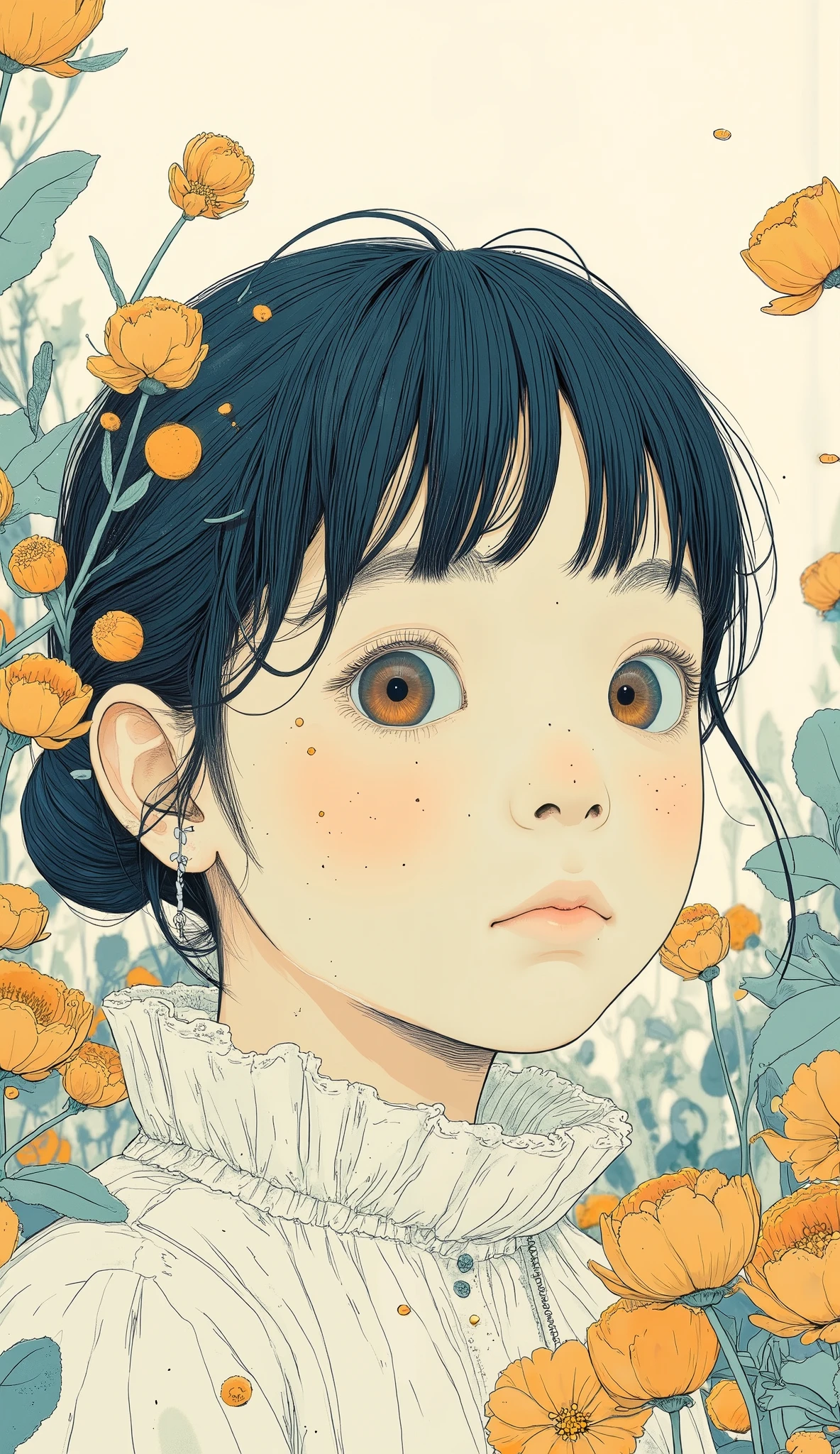 Girl Illustration . snm.