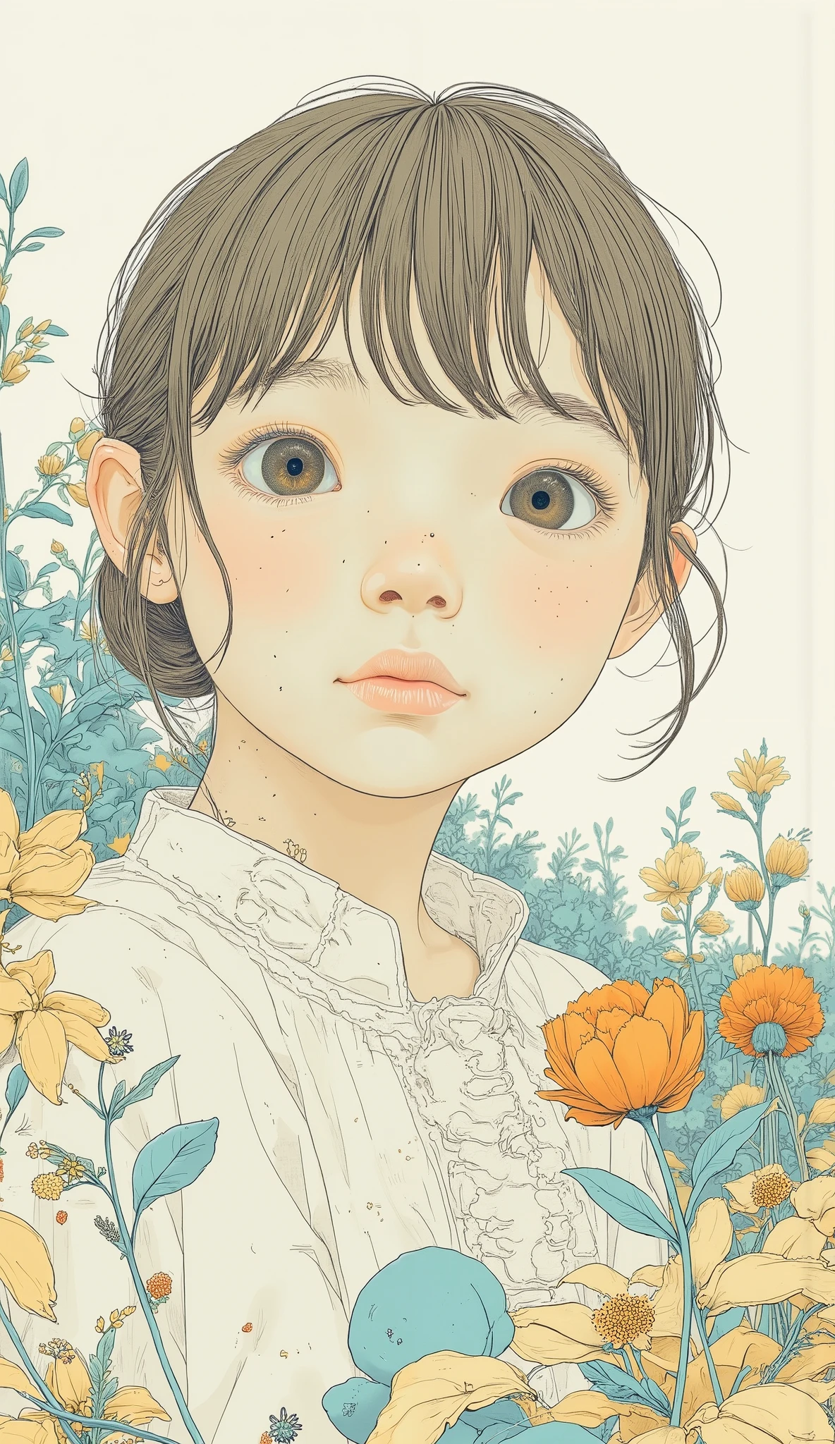 Girl Illustration . snm.