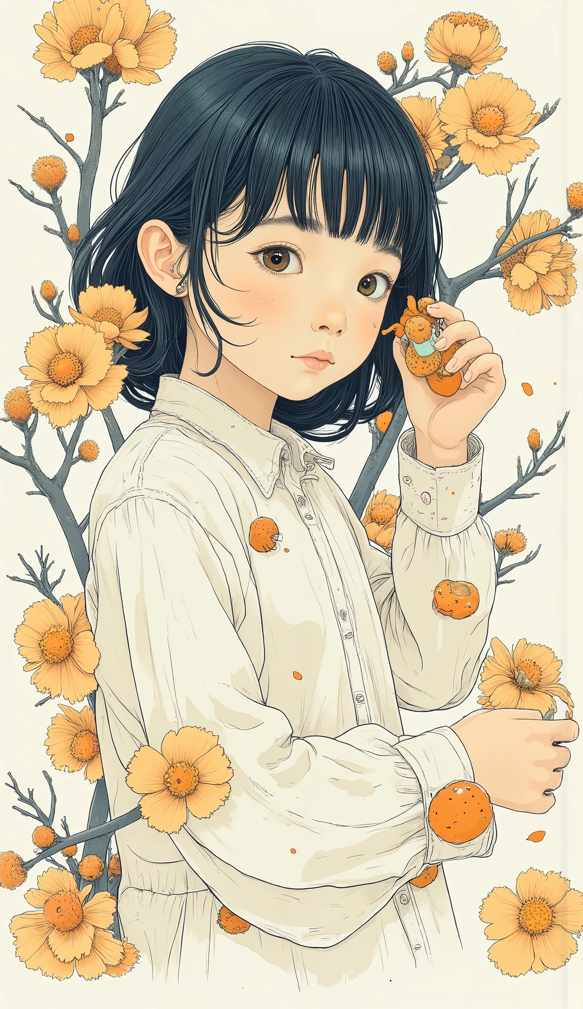 Girl Illustration . snm.