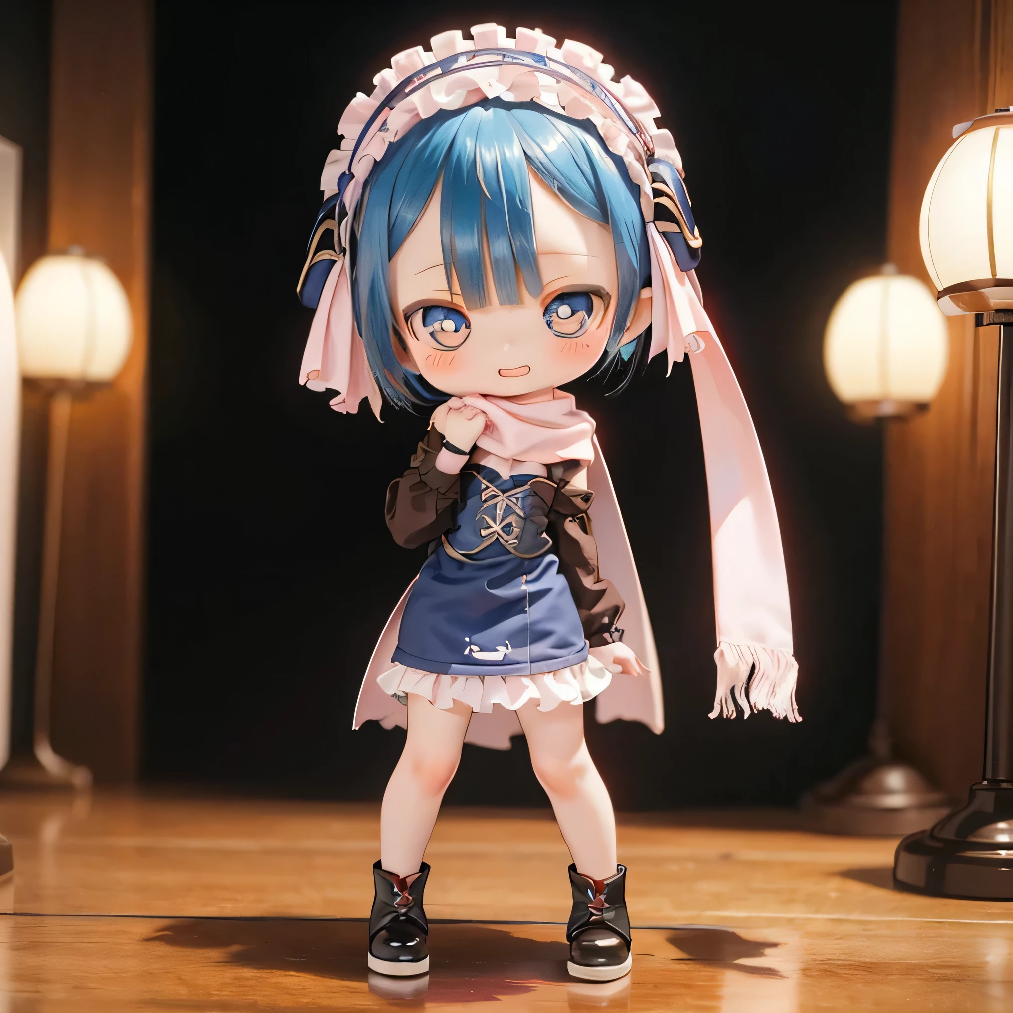 (highest quality, High resolution, masterpiece:1.2),Very detailed,Realistic:1.37,Marulk from Made in Abyss,(highest quality, High resolution, 4K, Very detailed, masterpiece:1.2), Realistic, High resolution, Vibrant colors, Sharp focus, Studio Lighting, Very detailed explanation, Professional, Portraiture, anime, Blue tones, Natural light, 10 year old girl, Blue curly hair, Flat Chest, Gothic Lolita Clothing, Innocent look, Delicate features, Long eyelashes, Expressive eyes, Rosy Cheeks, Soft lighting, Dreamy atmosphere, Whimsical backgrounds(((((((bow)))))))Walk around the mansion with a broom(((((whole body)))))casual、Show off your legs