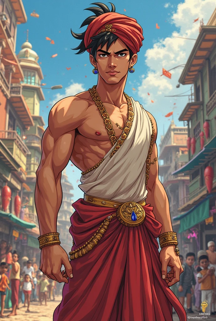 Male athletic 15-year-old Arab boy, esta sin ropa, desnudo, toples blancos, piel canela rojiza, cabello liso, camina perdido y asustado por las calles de new york, el joven viste una falda tgipica del antiguo egipto