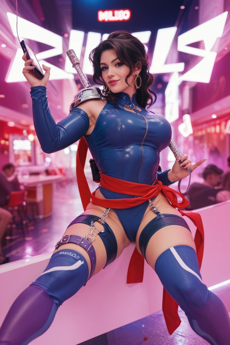 TAO okamoto open thighs,squatting Psylocke,camel_toue,(too dark pubic hair),coverd nipples,
1girl,shoot from below,purple hair, solo,makeup,blue_high leg tite Leotard,blue arm cover,blue knee high boots,Red belt, ninja,photorealistic,