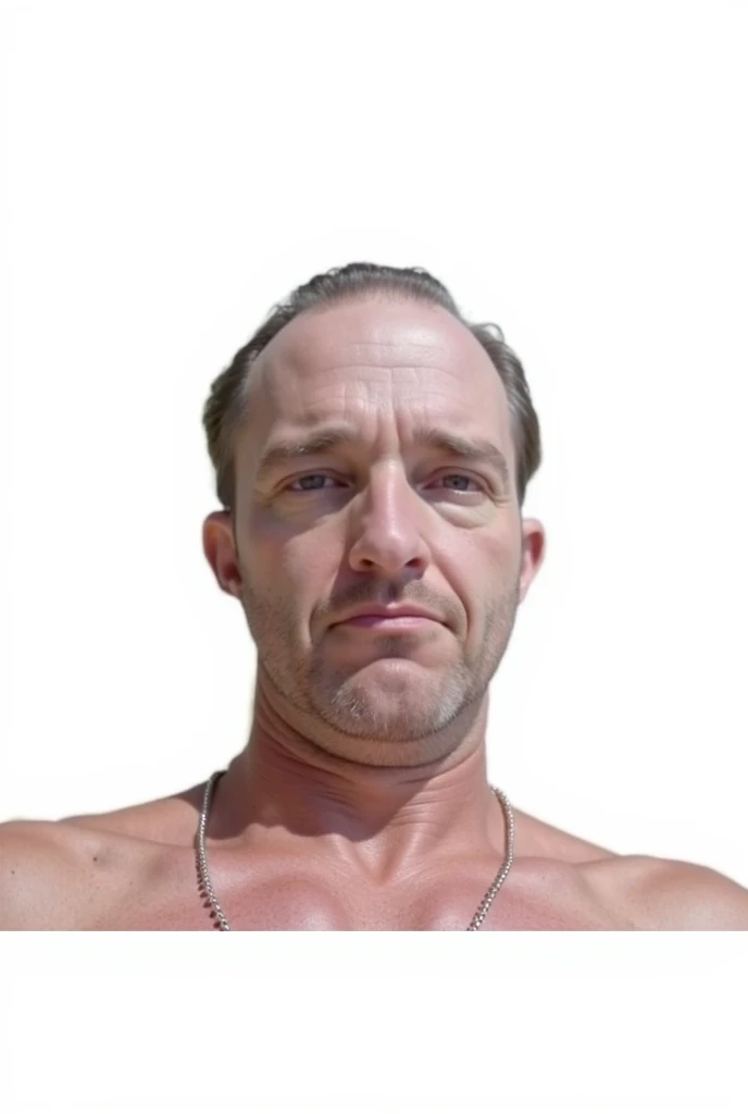 White man with curly hair, tight boxer shorts, pink body with a Greek structure, but no body hair ,like a wizard's hat on his head