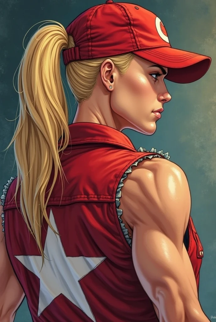 Hyperrealistic art Portrait of young (Britney Spears:0.6) ((ohwx woman)) as (Cammy from Street Fighter 6)1.3, wearing tight dark-blue top and leggings, fantasy, highly detailed, digital painting, artstation, concept art, sharp focus, illustration, art by Tony Sart and artgerm and randy vargas. Extremely high-resolution details, photographic, realism pushed to extreme, fine texture, incredibly lifelike