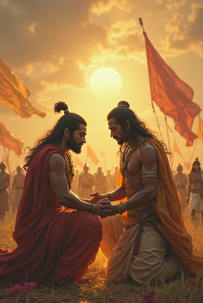 Surya putra karna giving his kavach kundal to indradeva
