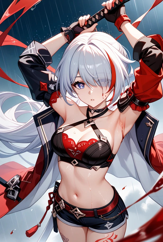 NSFW,soft,1女孩NSFW,soft,1女孩,naked body,Tattooing on thighs,Calf tattoo, Wear all clothes, Full body painting, chest tattoo, chest tattoo, chest tattoo, tattooed, Lower Abdomen Tattoo, Upper body tattoos,naked body,Tattooing on thighs,Calf tattoo, Wear all clothes, Full body painting, chest tattoo, chest tattoo, chest tattoo, tattooed, Lower Abdomen Tattoo, Upper body tattoos
yes, navel, shorts, sword, 、thicc thighs_with, thicc thighs, Emoticon face,Open lips,