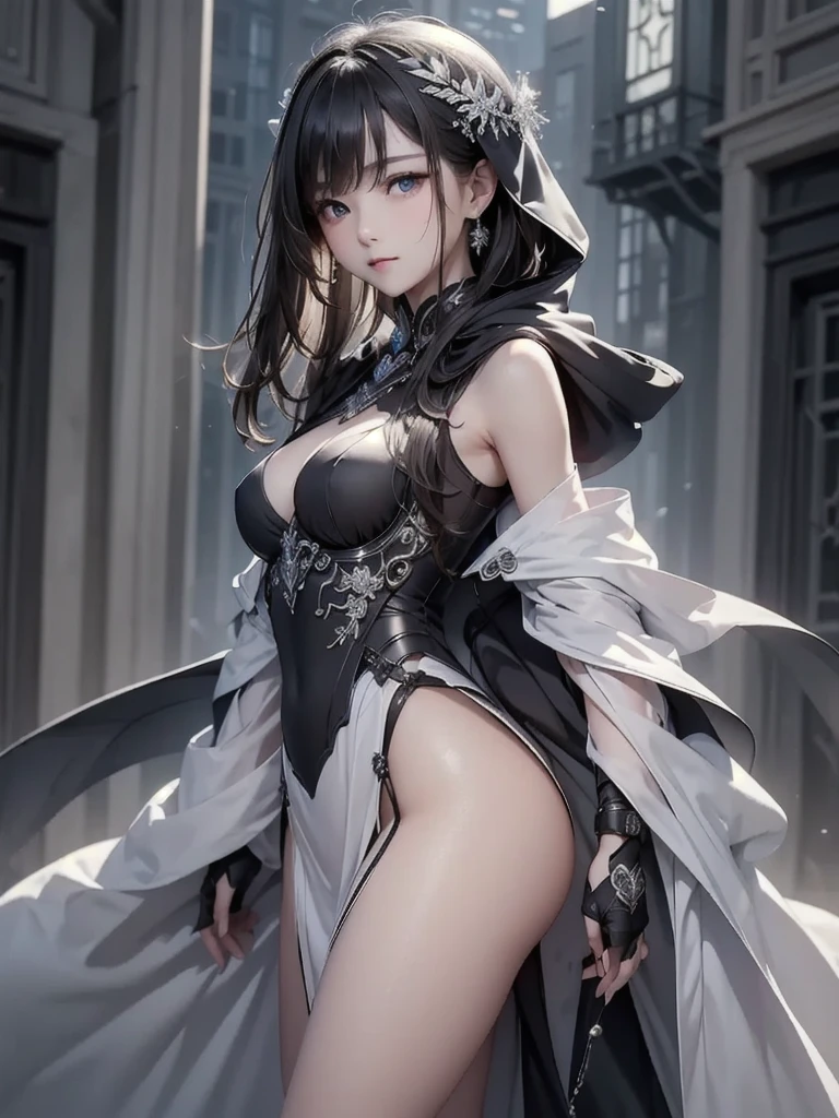 masterpiece, highest quality, high resolution, solo, interior, staggered bra, lie down, detail maniac, hd, high quality, detailed face, detailed body limbs, detailed, 1 girl, solo, hyuga hyuga, hyuga sleeveless clothing, bed, sleeveless shirt, fishnet clothing, dark lips, buttonless jacket, no bra, exposed, blush, white light stockings, transparent clothes, leaking private parts, R18, reality, female private parts, sweating