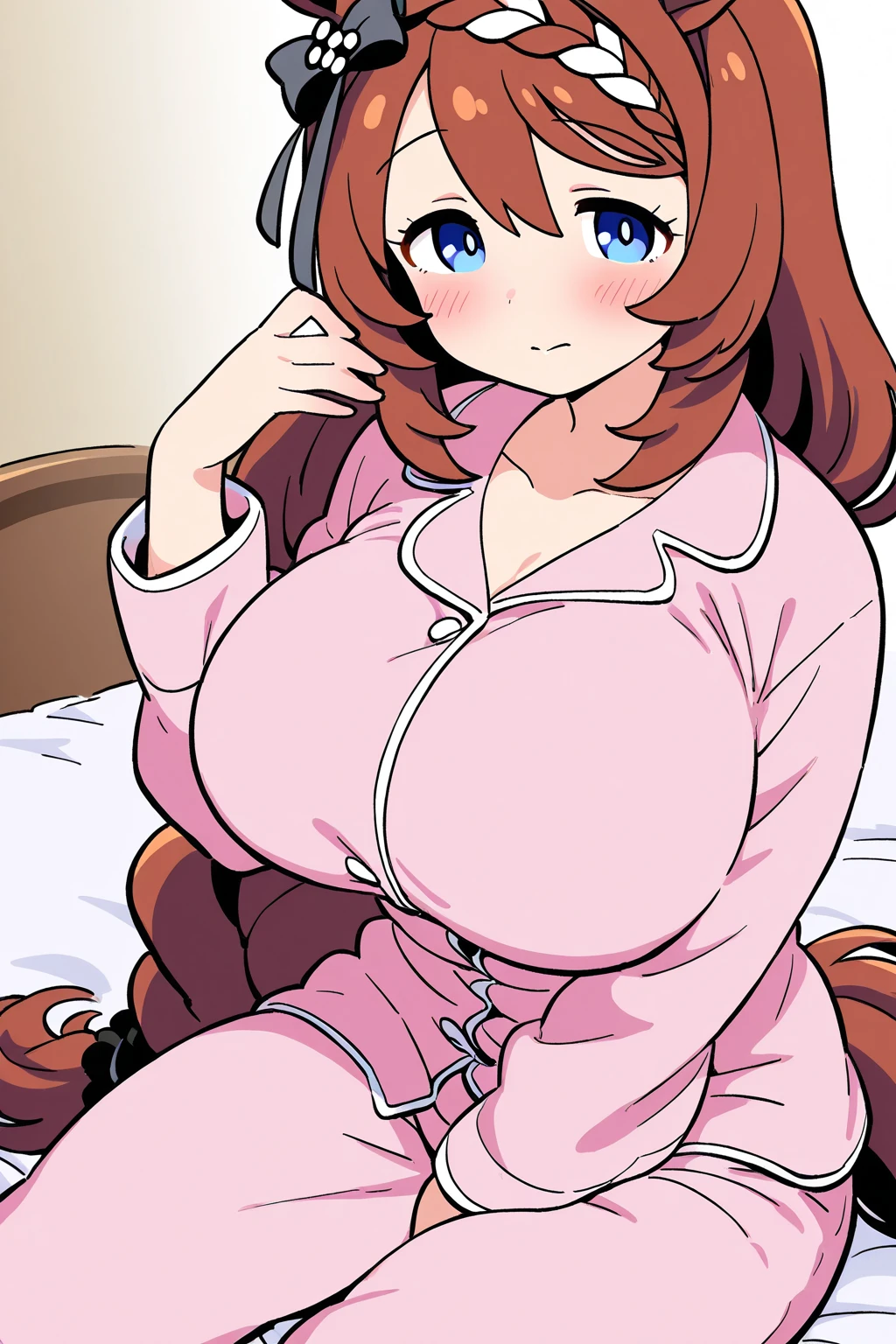 (((masutepiece, Rembrandt))), (Best Quality, photographrealistic, Hyper realistic, superfine illustration, 超A high resolution, Extremely detailed, Realistic background, Detailed background, Large_filesize:1.2),
BREAK,
1 beautiful girl, (Beauty:1.5),(Chibi:0.5),(kawaii:2.0),(Cool:2.0),((17 year old girl),(Solo:1.65),BREAK, (huge-breasted:1.2,), Clear skin, Beautiful skin, Shy, 1 beautiful woman,Demons,Colossal tits(Hair Bow, Red hair, Long hair, flipped hair, hair messy,Wings of an angel on the back, Demon King's horn on the head:1.2), (Red Eyes, long eyelashes, Double eyelids: 1.2), Shiny skin,de pele branca,dial,(best quality face),(Top quality glowing eyes),(The best smile,Doya face:1.45), BREAK (Pink Theme:1.4), (Vivid colors:1.3), (bear ear hooded pajamas:1.45), hugging a teddy bear, Sparkle effect, random colored petals, Many petals, Fluttering petals, prismatic effects,
BREAK,(morning), inside in room,Gothic bedroom, a canopy bed,huge window,naked girl poster,coke,on back, tusk, Open mouth, Looking away,depth of fields,
BREAK,wakame,wakame,wakame,(Cowboy Shot:1.4),
BREAK,(Blurry background:1.3),(absurderes, hight resolution, Super Detail Art),cel shading,Clear Color, Lonely optical effect, Beautiful pictures, Bright glow, mystic atmosphere,(Close-up of girl:1.1), Mystical light particle effect,manga influence, clean line drawings,