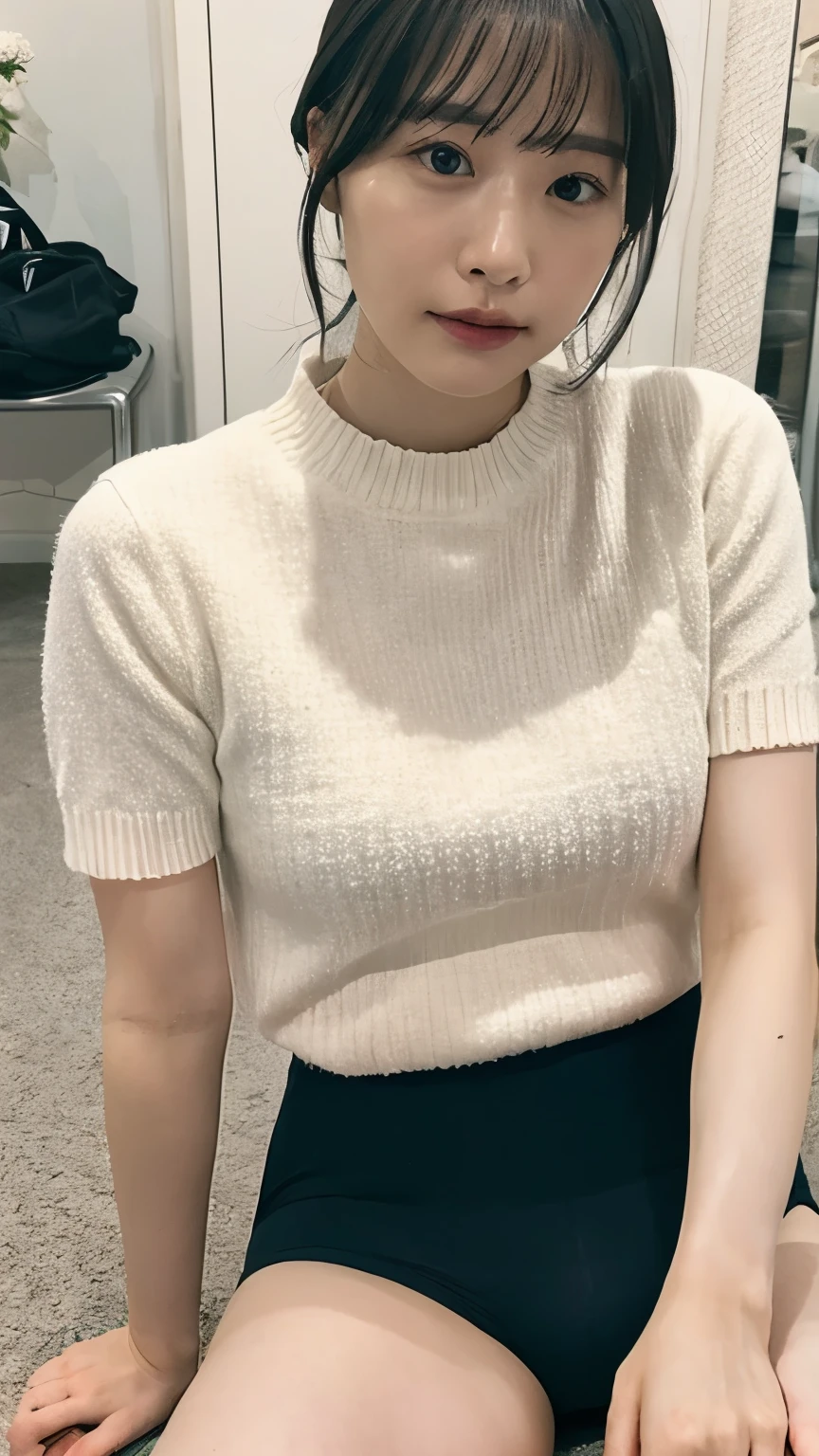 Highly detailed CG Unity 8K wallpapers, Highest quality, Very detailed, masterpiece, Realistic, photo Realistic, Very detailedかわいい女の子、18 year old adult female、(((Lift your skirt yourself)))、(Lift it yourself, no panties with vagina,vagina Focus、Detailed patterns of panties、Small panties with side ties、blush, Lips parted, Looking at the audience、Half Body Shot、(crowd)、(On the streets of Tokyo)、Short Bob Cut、Too bright natural light、Shining Sun、Female crowd、Shooting from a slightly lower angle、Lips shining with lip gloss、Sparkling eyes、 no clothes ,Cute Headband、Cute Hairbands、(((Precision engineered, Luxurious and colorful shorts for adults, High resolution portrait of panties, Drawing vagina with extreme precision)))、((She shows off her vagina in a unique pose)), ((Spread your legs, Lift your legs)) Please open your mouth a little、Sit in a shallow pool、