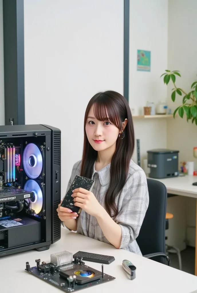 generates an anime girl who is absorbed by sublaptop while playing