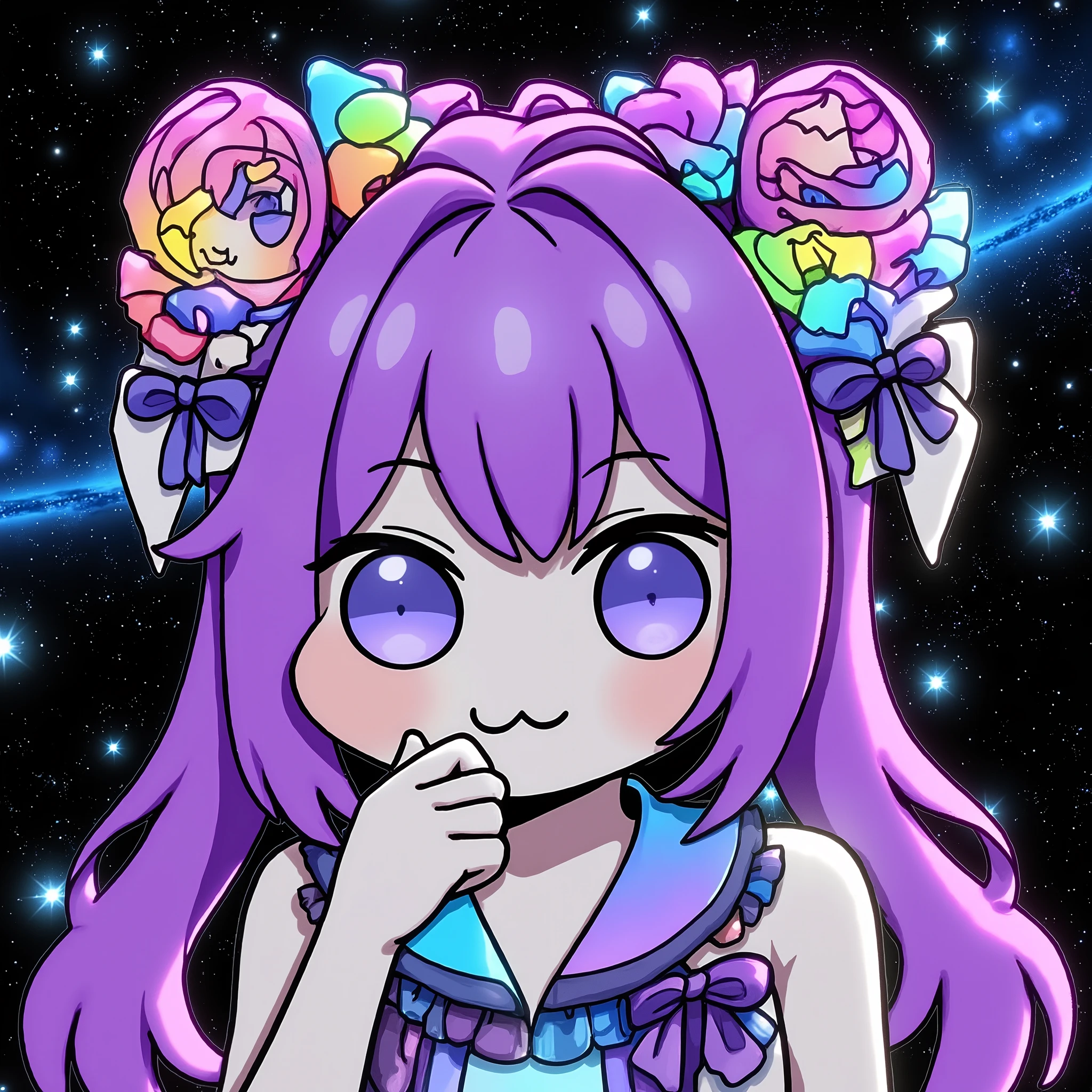 chibi,Rotational Symmetry,multiplying characters、doro filling the screen,Retrofuture,colorful,neon,Extremely colorful,dreamy,geometric model、repetitive pattern、 magical、sparkle、発光するneon、blend、Natural、realistic,4K,8K,masterpiece,extreme detail,photo realistic,HDR,UHD,studio lighting,bright colors,Bokeh