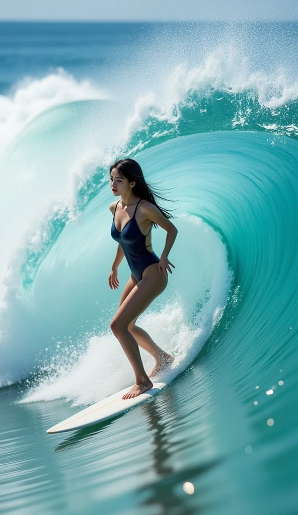 photograph occsan (surfing a massive wave on a beach in Hawaii, clad in a bright micro bikini, her toned body cutting through the turquoise waters, surrounded by other surfers cheering her on.:1.4) huge breasts perky breasts hanging breasts slim, thin, small waist (beautiful skin), (beautiful eyes), cellulite, (detailed skin, skin blemish:1.2) 24mm, soft cinematic light, RAW photo, intricate, elegant, highly detailed, sharp focus, ((((cinematic look)))), soothing tones, insane details, hyperdetailed, low contrast, exposure blend, hdr, faded, shot on Canon Ae-1, taken on an old-school 35mm film, (analog photography), shadow, f1.4, Iso 800 grain, ultra high res, Best quality, masterpiece, ((color image)), intimate, drop shadow, clear background, (best quality:1.2), (highly detailed:1.1)
