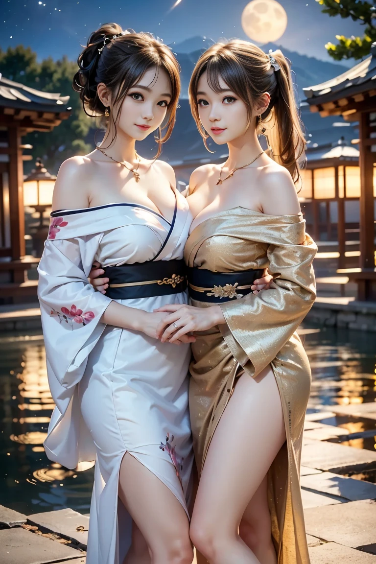 (Full Body of Extremely Detailed((Sexy Maid Group in a row:1.37))), KAWAII perfect face, Reflective Eyes, Detailed(Delicate Clothing textures), Correct Leg Line, Dynamic Joyful Expressions LifeLike Rendering, Specular Reflection, TopQuality 8K Ultra-detailed masterpiece (ProfessionalPhoto:1.37), (Acutance:0.8), (Luminism:1.28), Renaissance art style, Colorful Light particles, ((Full body from side)), {MicroMini Skirt|Kissing|Breast Lifting|Undressing|Thigh Gap|AssFocus|(NakedApron with SideBoob)|[Gold NippleSticker]}, Radiant Fine Skin with Transparency, (Exposed:0.4), (Different types of Anime hair color){Pink Hair|LightBlue Hair|Platinum Blonde|Pure White Hair|Liquid Hair}, Perfect Lighting 