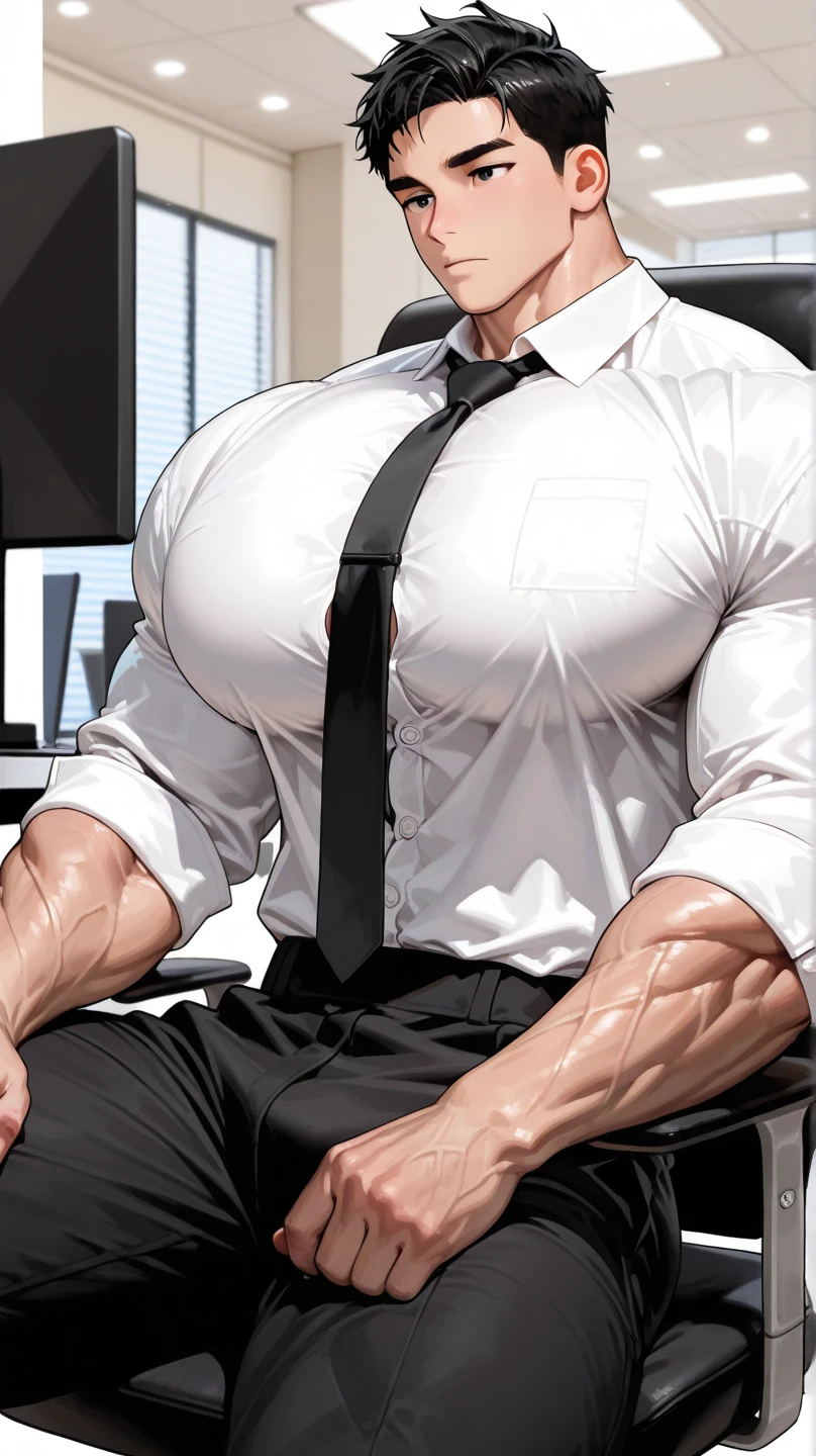 arafed man in a suit and tie is tied to a pole, hypermasculine, musculated, cinematic movie still, muscular magician man, steven klein, exaggerated physique, exaggerated muscle physique, only head and chest, head and chest only, still from the movie ex machina, head and torso only, hugh kretschmer, strong masculine features