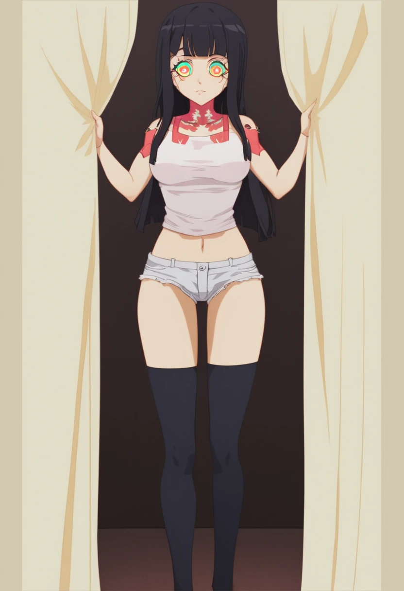 score_9,score_8_up,score_7_up,cowboy shot,((hentai anime)),(details background),1girl,hatsushimoKC, (left(white)right(blue))headband, (black)long hair, (low-tied)hair, (black)hair, small breasts,(petite),big nipples,penis, hetero, sex, breasts, nipples, vaginal, cum, 1boy, cum in pussy, cross-section, internal cumshot, long hair, uterus, straddling, pussy, navel, swimsuit, cowgirl position, girl on top, sweat, armpits, plump, white bikini, ahegao, , blush, bikini, bikini bottom aside, spread legs, clothing aside, bangs, earrings, large areolae, thighs, squatting cowgirl position