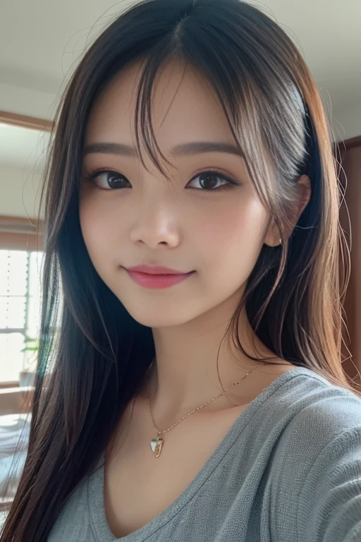 アイドルのようにvery cute、Cute and adorable、Young faceに見える20歳の少女, Young face、very cute、Smiling Kindly、early morning、White gown、White gown、I can see your underwear、Standing in the kitchen、whole body像、whole body、 Natural light、Accurate、Anatomically correct、Textured skin、Super Detail、 Attention to detail、highest quality、High resolution、Real、realism、Raw photo、Genuine、masterpiece
