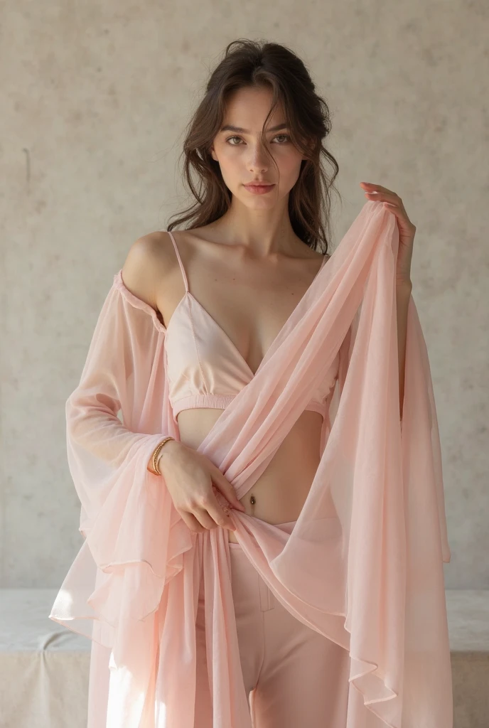 color photograph, close-up, ((a realistic photo of a beautiful girl)), (milalc), light, ((glowy skin)), looking_at_viewer, (fit body:1.0), ((medium breasts)), soldier, beautyfull drees, jewelry, neckless, wearing to many accessories, pink lipstick, shy, blushing, high ponytail, detailed illustration, masterpiece, high quality, realistic, very detailed face,