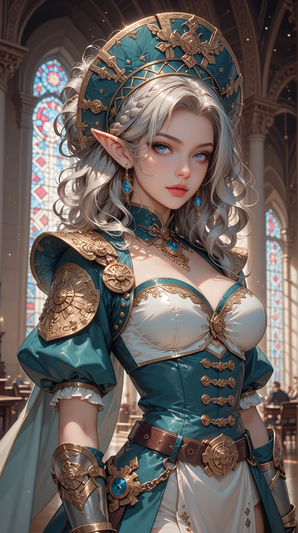 (((Best Quality))), ((Ultra-detailed)), (extremely detailed photo), ((extremely delicate and beautiful)),(Cute delicate face), ((masterpiece)), perfect ???????, intricate, (highly detailed), masterpiece, photorealistic,A 23 years old dignified Princess Zelda,(Background of Hyrule Castle),((full moon night)),(holding Master Sword),tall girl,(gold hair and crown braid and short hair and blue eyes),alone, double eyelid,delicate skin,slender body shape,zeldatotk