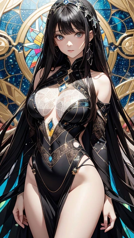 ((Highest quality)),(Ultra-high resolution),(Super detailed),(Detailed Description),((The best CG)),(masterpiece),Highly detailed art,(Art with precise detail:1.5), Flower Nipples, Wriggle your body, Big cleavage:1.9, Slim body:1.6, Super High Leg Cut:1.6