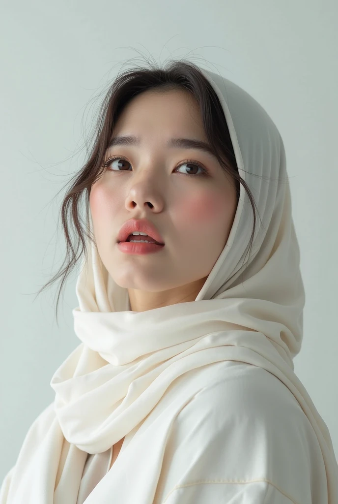 ((Best quality, 8k, Masterpiece :1.37)), (wear hijab white girls), girls wear hijab white, (girls wearing hijab moslem), beautiful face, face bukkake, 18 years old girls, close up photo, model style,ultra detailed face, ultra detailed body, slim body, lips smile, Beautiful detailed eyes, eyes korean, detailed nose, Natural Lip, Wear hijab moslem, fancy jubba thobbe, lview of the blue sky, Slim Body, body erotic, (big breasts), (undressing body nude), in house room, epic real face 12k