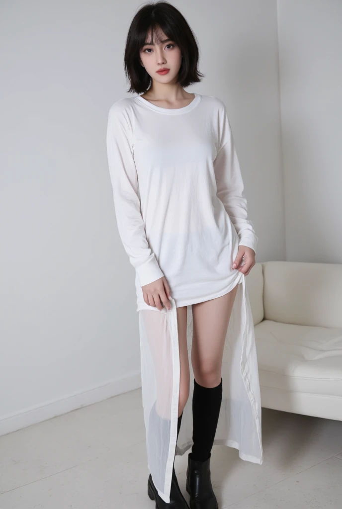 14year op girl in transparent skirt