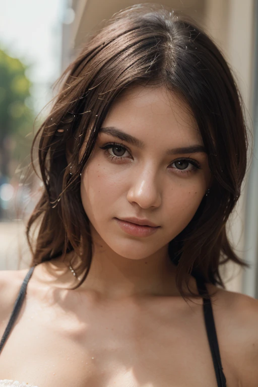 (realistic, photo-realistic:1.37),(8k, RAW photo, best quality, masterpiece:1.2), cute, ultra-detailed,heart-shaped pupils,physically-based rendering, ultra high res, kodakvision color, shot on Arricam LT Camera, bokeh, sharp focus,
looking at viewer,photorealistic,realistic, solo, photorealistic, best quality,extremely detailed face,extremely detailed eyes and face, beautiful detailed eyes,absurdres, incredibly absurdres,haunting smile,Messy hair, floating hair, cowboy shot
