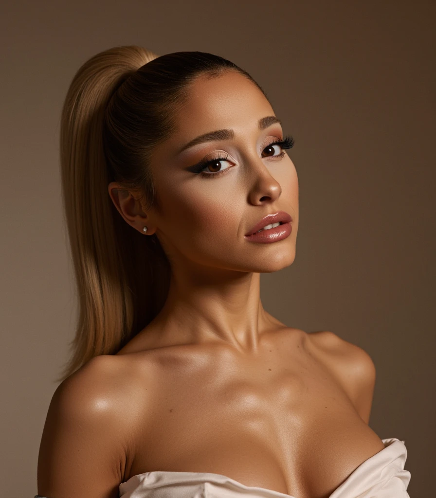 (masterpiece:1.1, Best Quality:1.1), (Photorealistic:1.3), (Bokeh), (High resolution, 32K HDR), (Wallpaper:1.2), (hyper derailed face:1.3, Ultra-realistic skin texture:1.3, Detailed eyes:1.15), (super giant natural breast:1.8 ultra gigantic tits:1.8, ultra gigantic tits:1.8, ultra huge natural cleavage:1.8, exposed nipples:1.1), (Ultra-realistic photos of Ariana Grande:1.5), (Sing at Doom's Music Live Concert:1.55, Large number of audience in concert doom:1.4), (Realistic music live colorful costumes:1.5), (Exposed shaved armpits:1.15), Full body shot,