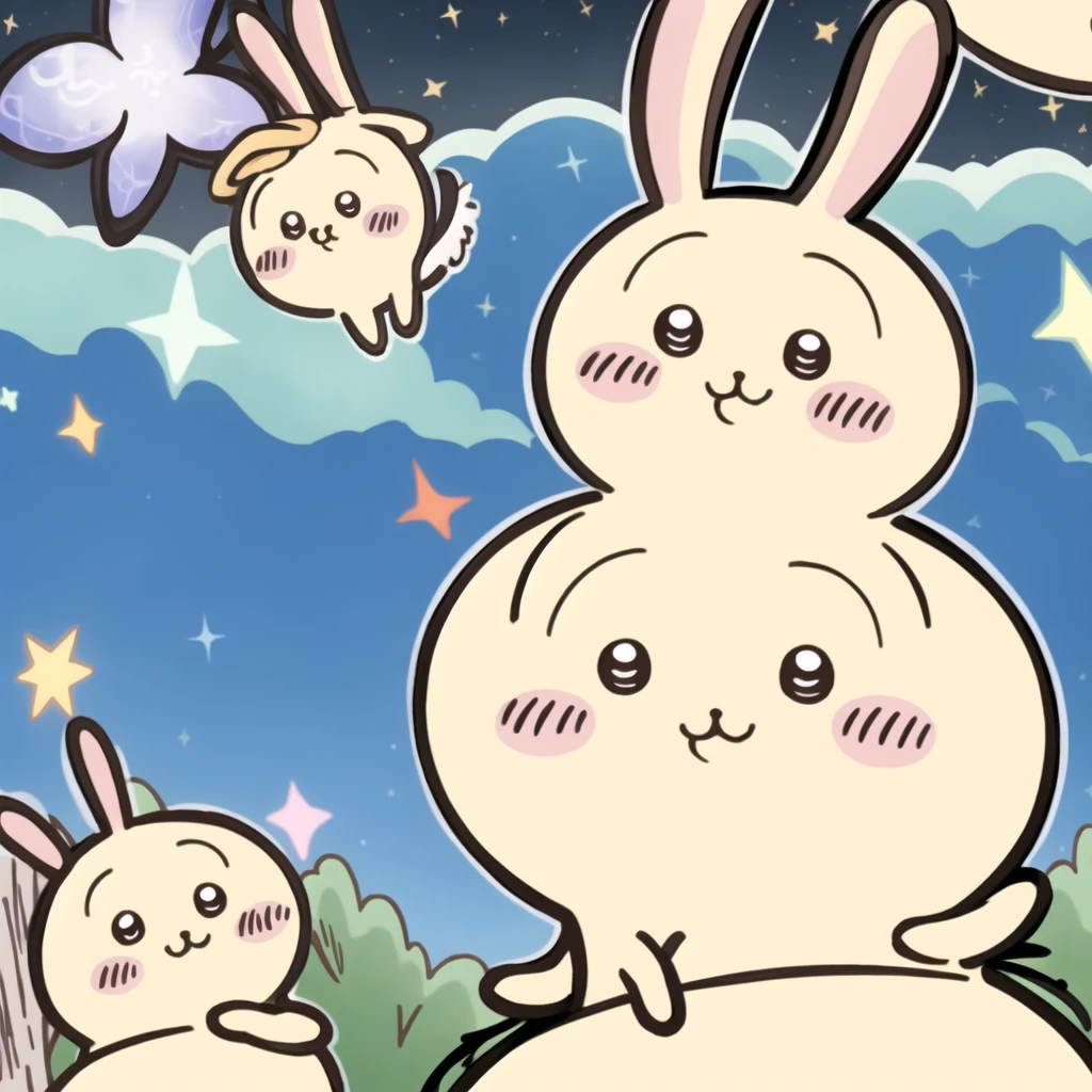 (Top image quality),(monk), Chikawa, 独奏,, :3, full bodyesbian,starrysky、four seasons、emotions