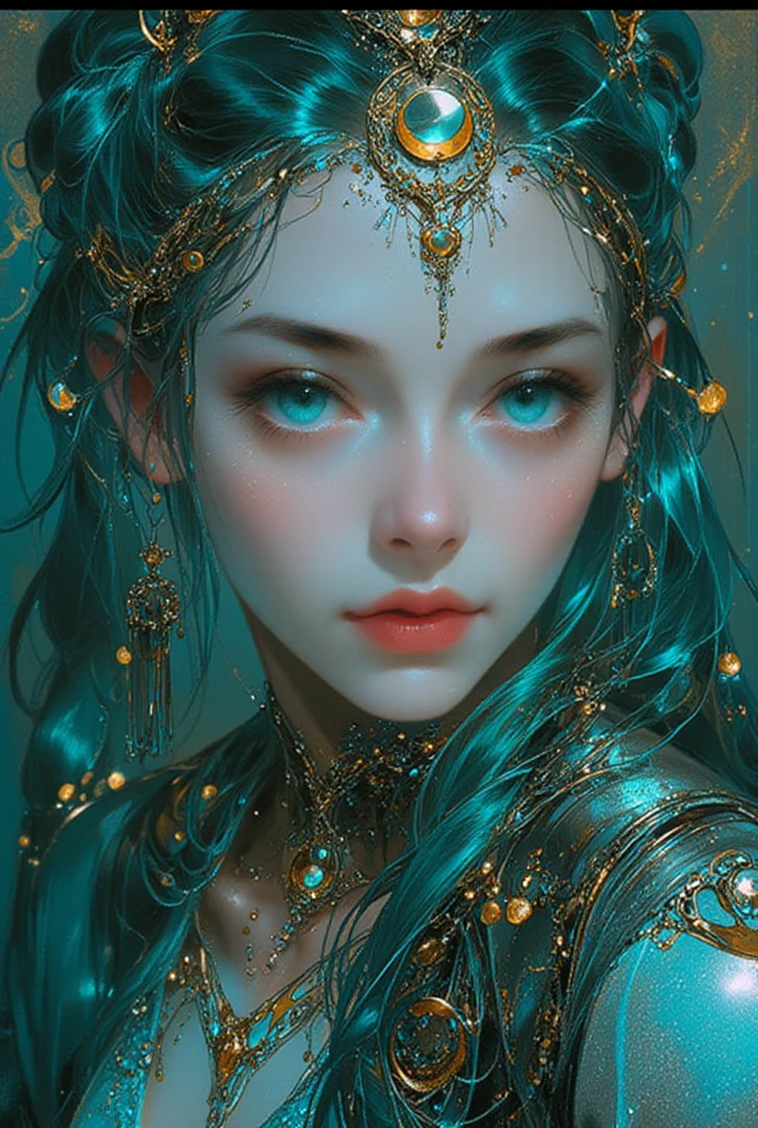 ((RAW shooting, 32k, highest quality, masterpiece, Ultra-high resolution)), (Deep sea at night:1.0, Dramatic moonlight:0.7, Mysterious underwater world:1.3, Expressions of sadness:1.0), The subject is far away, Full Body Shot, Fractal Art:1.3, Perfect dynamic composition:1.2, Very detailedな肌と顔の質感:1.2, Dynamic flow of water waves:1.2, (Beautiful shell and coral decoration, Surrounded by lots of colorful fish, Rich underwater vegetation), elegant and sophisticated, (Slim mermaid figure, Shimmering Scales, Mermaid tail), Fair skin, Incredibly slim body:0.8, Very beautiful face, Water droplets on the skin, Very accurate, Very detailed, Gorgeous silver shiny dress portrait, Big eyes that exude beauty, Beautiful big lips,, Unreal atmosphere, necklace, Earrings, bracelet