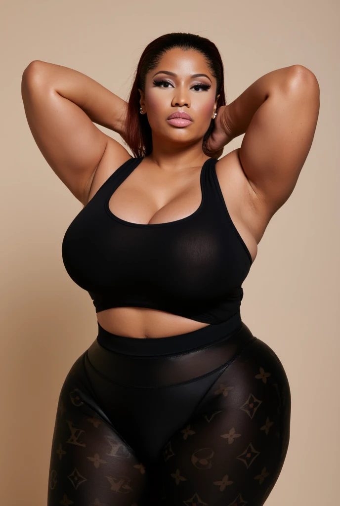 extremely detailed, high quality, realistic, photorealistic, 8k, masterpiece, full body, glowing dark skin, ebony girl, white lacy extreme thin thong, buzz cut, shaved hair, beautiful face, huge eyelashes, pink lipgloss, extreme obese, extreme huge belly, bellyrolls, huge thighs, sweaty, extreme orange skin and cellulite, ssbbw, ussbbw, extreme cellulite, stretchmarks, gigantic bottom, huge ass, cameltoe