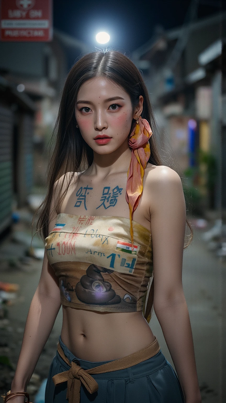 (nsfw), 8k, Extremely meticulous CG,(wallpaper), Extremely refined and beautiful, Masterpiece, best qualtiy, Ultra High Resolution, beautiful light up,Perfect lightning,realistic shaded, A high resolution,(Smooth and flawless fair skin:1.5),(pale skin:1.3),Extremely exquisite facial details,(perfect body:1.1),ultra-detailed,A beautiful girl,solo,small head,(short ponytail:1.1),small face,Exquisite makeup,(perfect breasts:1),flat chests,slim,thin,(black winter coat:1.3),(slender legs:1.2),(pants:1.2),(sneakers:1.1),(day scene:1.5),outdoor,(On the street:1.3),(In front of a huge church:1.3),(detailed background:1.5),(standing:1.3),(upper body:1.2),(from front:1.3),(Surrounded by crowded crowds:1.5), ((no shirt)), ((no bra)), ((no bikini)), ((big breasts)), (((tattoo between breasts))), ((nude upper body))