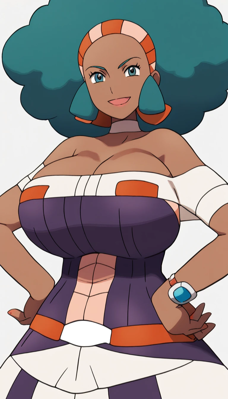 DV_The_Final_Vicious (masterpiece, best quality:1.2), 1girl, (smug), (yor briar, red hair, (green eyes:1.5), earrings, long hair, absurdly long hair), highleg panties, red crop top underboob, choker, navel, huge breasts, walking forward, looking at viewer, sport shoes, (simple background, blue background), <lora:Gh0stlessm:0.9>