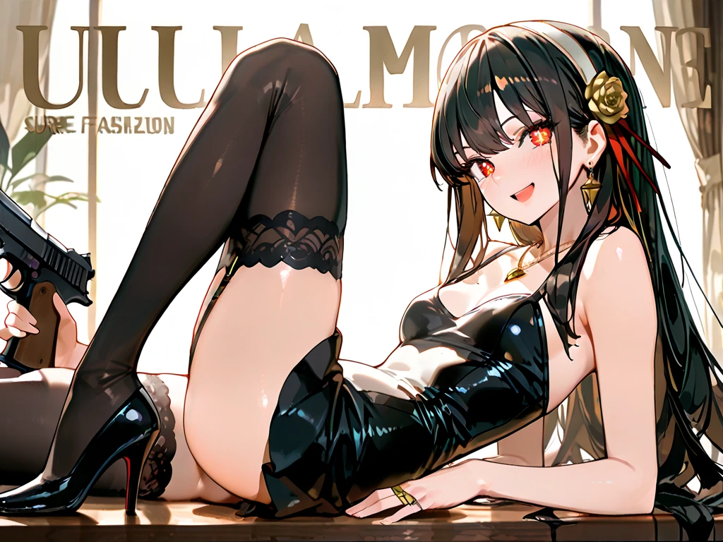 ((Masterpiece)), ((highest image quality)), ((highest image quality)), (illustration of one girl), long black hair, ((flat)), (tall), ((muscular strong body)), ((muscular chest plate)), ((muscular and thick arms)), ((muscular and thick legs)), (manspreading)), open legs, (((maid clothes)), indoors, bed,