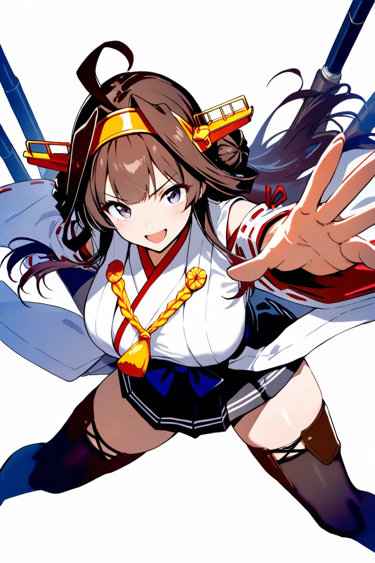 1girl,(((Perfect Anatomy、Highest quality、Masterpiece、Official Art、Super detailed、Dynamic structure、Anime Style)))、Elementary school students、((((Red dress with large yellow buttons around the waist、White Y-shirt、Red on the neck🎀、White knee-high socks、Brown Loafers、Carrying a red backpack:1.8)))、A soprano recorder is visible from the school bag.、Being buffeted by strong winds、Image from above、Strong wind blowing from the viewer's side、Strong wind blowing from the direction of travel, hair blowing back、(((Yellow simple background:1.4)))、Black Hair、storm、