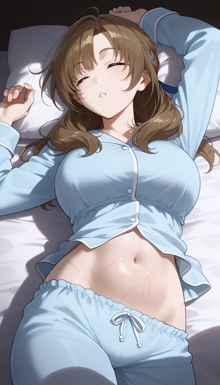 night,ベッド,closed mouth,policewoman,ワイシャツ,フォトリアル1;4,shoulder length brown hair,{high quality bra}},Reverse Shot1;4, {{beautiful large/medium size breasts 1:4}}, torn shirt, high quality panties,{{schoolgirl}},top quality,cute girl,high quality background, slanted eyes, detailed shirt chest wrinkles,BREAK, {{beautiful blue eye1:4}}, BREAK, five fingers