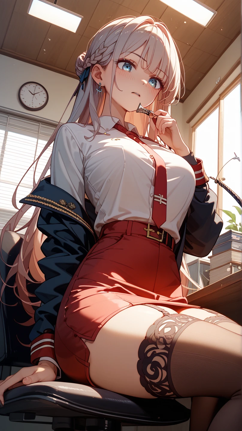 ((Asleep little sister)), realisticlying, best qualtiy, (((((Short red top: 1.5)))), ((Red high-slit skirt:1.5)), (Thong panties:1.5)))), (ssee-through)))), full bodyesbian, (Large breasts), (20 yrs), ((white stockings: 1.5)), (Raised : 1.9)))), (show navel: 1.8))))), (((((opening legs: 1.8)
