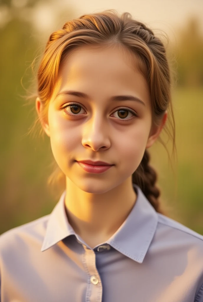 beautiful photo of a beautiful fifteen-year-old girl from Poland