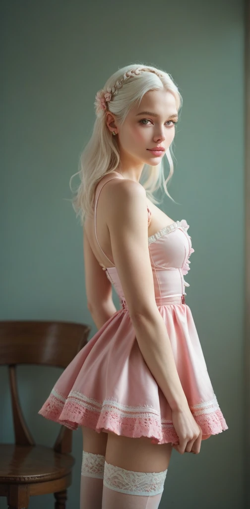 curvy joyful sexy blonde porn star annette schwartz french maid