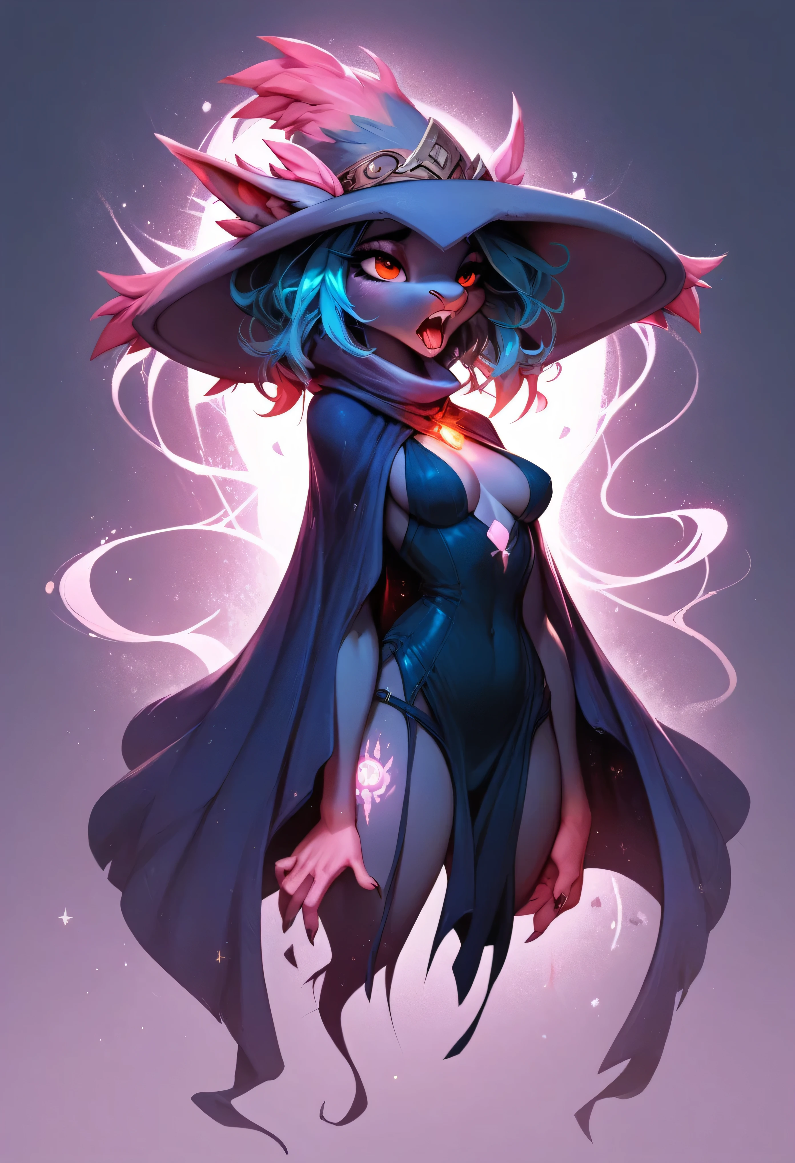 Dark Magician Girl、1 person、(highly detailed back ground:1.0)、(highly detailed back ground:1.0)、​masterpiece、top-quality、Ultra High Resolution、8K、full shot、Facing at an angle、Bending arms、(1/2 apple colors and 1 apple color/2 pear-colored hair)、BREAK、Detailed skin、glowy skin、(Detailed eyes、Blue eyes)、Burning cheeks、(Laughing:1.4)、Large breasts、BREAK HA、(Pink dress:1.6、Detailed clothing)、looking in camera、(Above the sea of clouds:1.4、rainbows)