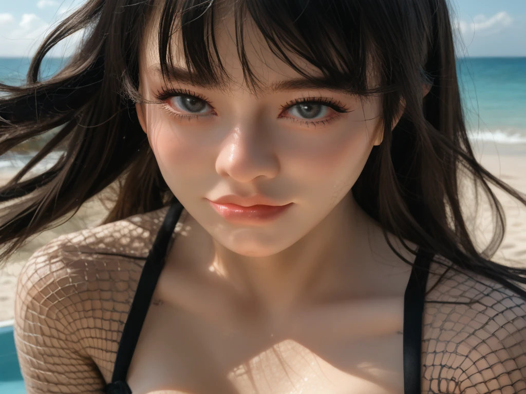 (masterpiece:1.2, best quality), (very detailed face, real picture, realistic skin, realistic body, intricate details), solo, stunning hottie, full body, perfect tits, leopard pattern bikinis