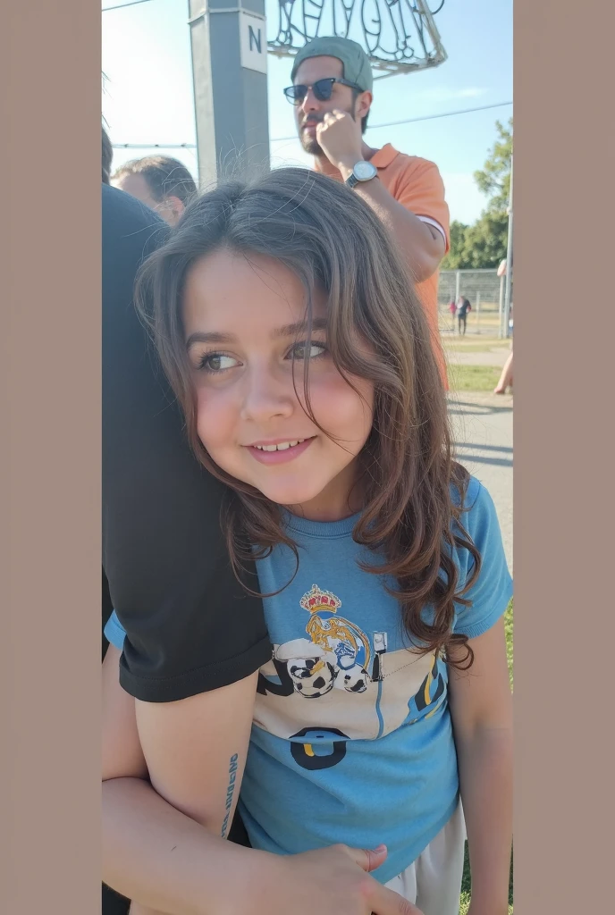 Make a  kid males with the following features: oval face, wavy hair, thick eyebrows, close-set eyes, narrow nose, lips of medium thickness.