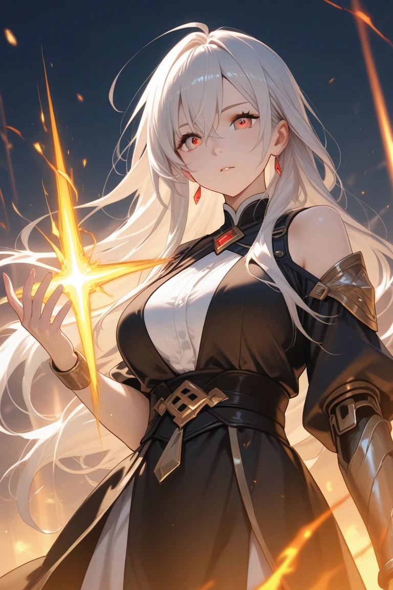 DETAILED, DENSE, MASTERPIECE, one girl, beautiful, 22 years old, smooth skin, glowing skin, glowing hair, clear eyes, glowing eyes, red eyes, soft lips,(viewer Looking down: 0. 8) smiling slightly, cheeks stained, mouth open, one girl, soft skin, large breasts, glowing skin, (Masterpiece: 1.0), (Realistic: 1.6), (Soft Focus: 1.5), full body, big lips, sexy face, sharp eyes, grin, skinny waist, (((skinny waist))), white hair, big boobs, whip, angry